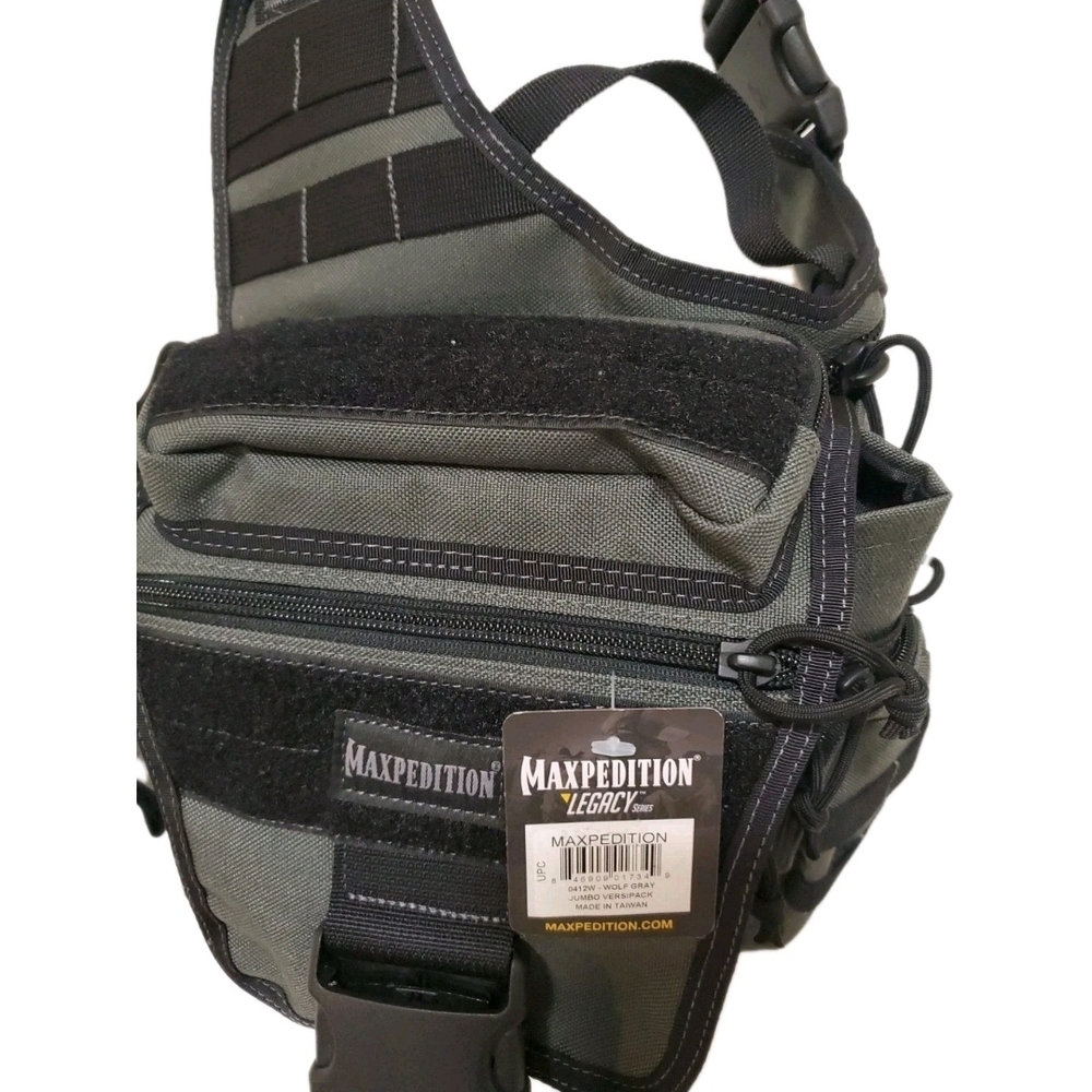 Max Edition Gray and Black Messenger Bag